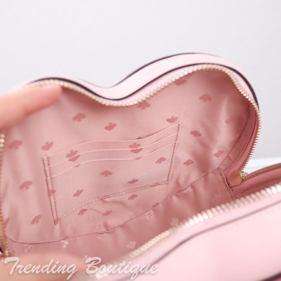 NWT Kate Spade New York Love Shack Heart Crossbody in Chalk Pink - Picture 13 of 13